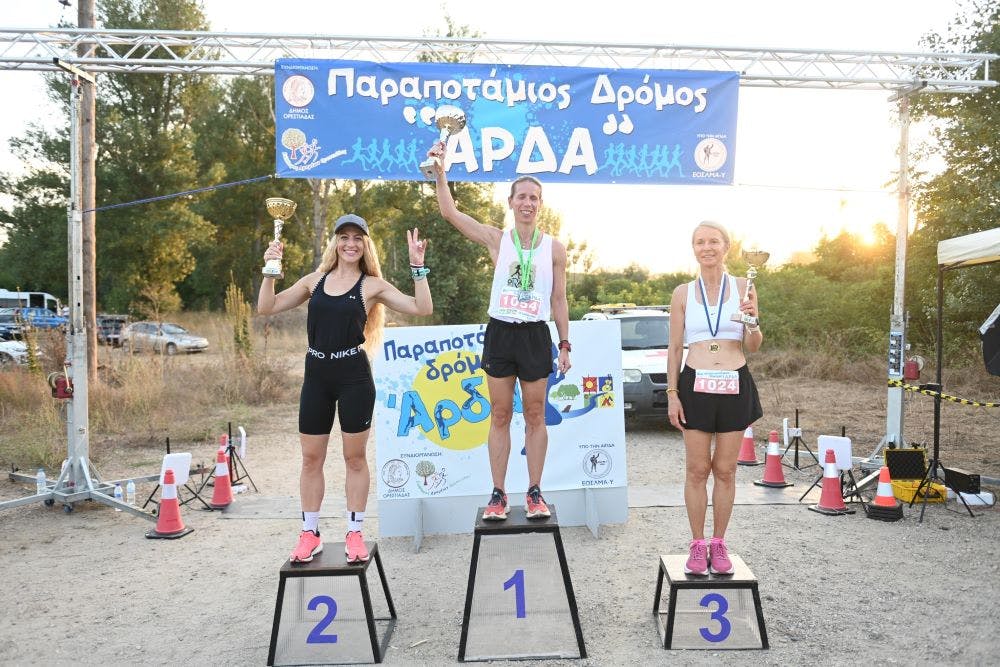 6ος Παραποτάμιος Δρόμος Άρδας: Φαρδέλλος και Λαμπούδη έκοψαν το νήμα runbeat.gr